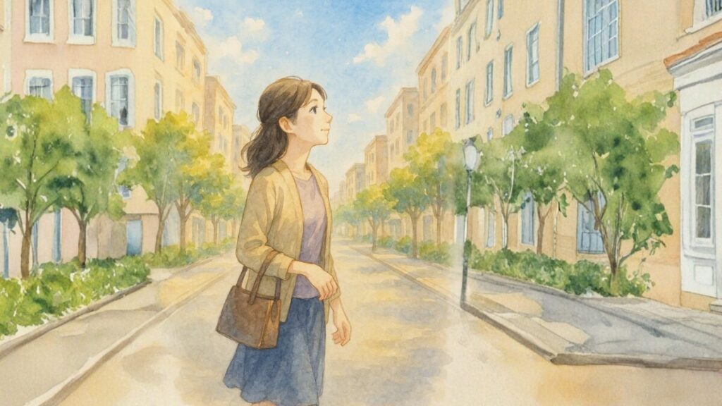 悲しみを抱えたままでも生きていいんだと気づけて晴れ晴れとする様子